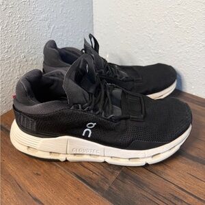 On Running Women’s Black and White Cloudtec Sneakers